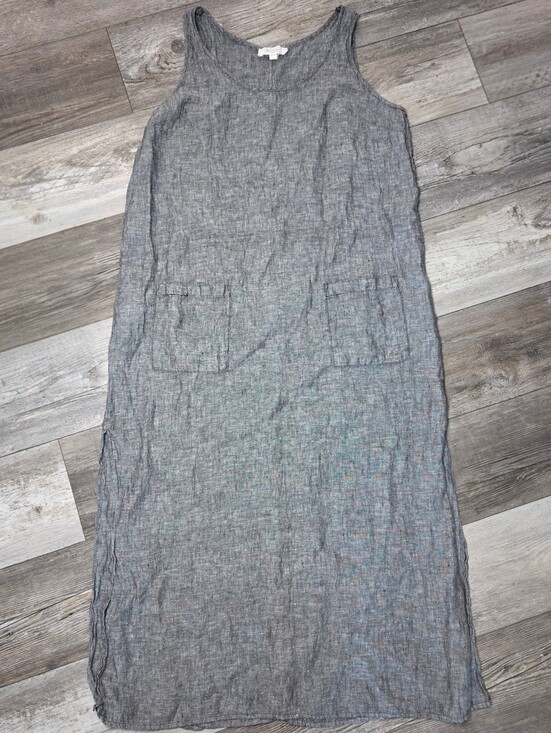 Vince Camuto Dresses & Skirts - Vince Camuto 100% Linen Shift Sleeveless Maxi Dress Sz Lg
